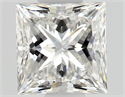 Natural Diamond 0.52 Carats, Princess with  Cut, F Color, VVS2 Clarity and Certified by GIA