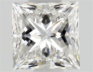 Picture of Natural Diamond 0.52 Carats, Princess with  Cut, F Color, VVS2 Clarity and Certified by GIA
