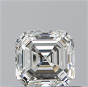 Natural Diamond 0.70 Carats, Asscher with  Cut, I Color, VVS1 Clarity and Certified by GIA