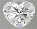 Natural Diamond 0.37 Carats, Heart with  Cut, D Color, VS2 Clarity and Certified by GIA