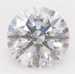 Picture of Lab Grown Diamond 3.43 Carats, Round with Excellent Cut, D Color, VVS1 Clarity and Certified by GIA