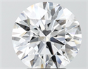 Lab Grown Diamond 3.32 Carats, Round with Ideal Cut, D Color, VVS1 Clarity and Certified by IGI