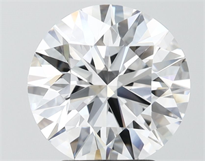 Picture of Lab Grown Diamond 3.32 Carats, Round with Ideal Cut, D Color, VVS1 Clarity and Certified by IGI