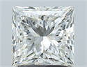 Natural Diamond 2.01 Carats, Princess with  Cut, H Color, VVS2 Clarity and Certified by IGI