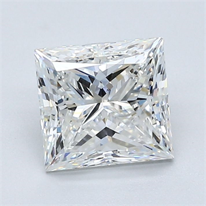 Picture of Natural Diamond 1.52 Carats, Princess with  Cut, G Color, VS2 Clarity and Certified by GIA