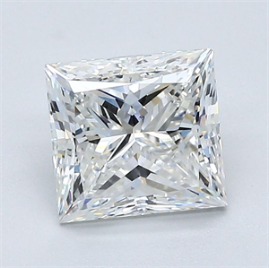 Picture of Natural Diamond 1.52 Carats, Princess with  Cut, G Color, VS2 Clarity and Certified by GIA