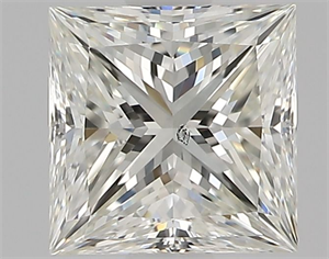 Picture of Natural Diamond 1.01 Carats, Princess with  Cut, J Color, SI1 Clarity and Certified by GIA