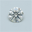 Diamante Natural 0.48 quilates, Redondo , Color J, claridad SI2 y certificado GIA