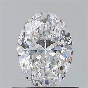 Picture of Natural Diamond 0.60 Carats, Oval with  Cut, D Color, VVS2 Clarity and Certified by GIA