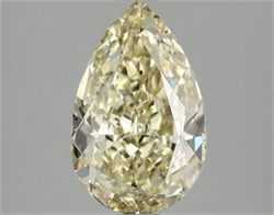 Picture of Lab Grown Diamond 2.09 Carats, Pear with  Cut, Fancy Intense Yellow Color, VS2 Clarity and Certified by IGI