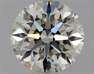 Picture of Natural Diamond 0.90 Carats, Round with Excellent Cut, K Color, VVS2 Clarity and Certified by GIA