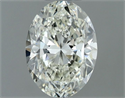 Natural Diamond 0.70 Carats, Oval with  Cut, I Color, VVS2 Clarity and Certified by IGI
