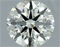 Natural Diamond 1.05 Carats, Round with Excellent Cut, K Color, VVS1 Clarity and Certified by IGI