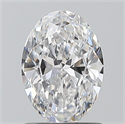 Natural Diamond 1.01 Carats, Oval with  Cut, D Color, VS1 Clarity and Certified by GIA