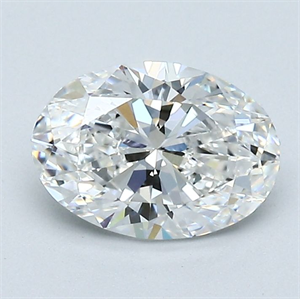 Picture of Natural Diamond 1.20 Carats, Oval with  Cut, F Color, VS1 Clarity and Certified by GIA