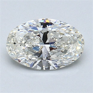 Foto Diamante Natural 0.91 quilates, Ovalado , Color F, claridad VS2 y certificado GIA de