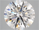 Lab Grown Diamond 3.51 Carats, Round with Ideal Cut, D Color, VS1 Clarity and Certified by IGI