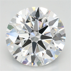 Picture of Lab Grown Diamond 3.53 Carats, Round with Ideal Cut, D Color, VVS1 Clarity and Certified by IGI