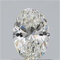 Natural Diamond 0.70 Carats, Oval with  Cut, I Color, VS1 Clarity and Certified by GIA