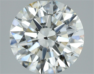 Picture of Natural Diamond 2.16 Carats, Round with Excellent Cut, F Color, SI2 Clarity and Certified by GIA
