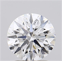 Lab Grown Diamond 2.00 Carats, Round with Ideal Cut, D Color, IF Clarity and Certified by IGI