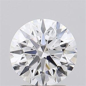 Picture of Lab Grown Diamond 2.00 Carats, Round with Ideal Cut, D Color, IF Clarity and Certified by IGI