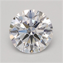 Lab Grown Diamond 1.06 Carats, Round with Ideal Cut, D Color, VVS2 Clarity and Certified by IGI