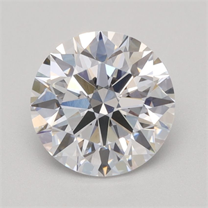 Picture of Lab Grown Diamond 1.06 Carats, Round with Ideal Cut, D Color, VVS2 Clarity and Certified by IGI