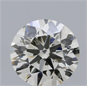 Natural Diamond 0.70 Carats, Round with Excellent Cut, I Color, SI1 Clarity and Certified by IGI