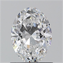 Natural Diamond 0.90 Carats, Oval with  Cut, D Color, VS1 Clarity and Certified by GIA