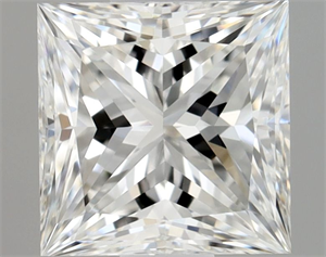 Picture of Natural Diamond 0.71 Carats, Princess with  Cut, G Color, VVS2 Clarity and Certified by GIA