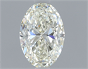 Natural Diamond 0.70 Carats, Oval with  Cut, K Color, VVS1 Clarity and Certified by GIA