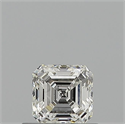 Natural Diamond 0.58 Carats, Asscher with  Cut, G Color, SI1 Clarity and Certified by GIA