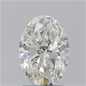 Natural Diamond 1.71 Carats, Oval with  Cut, J Color, SI2 Clarity and Certified by GIA