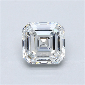 Foto Diamante Natural 3.02 quilates, Asscher , Color F, claridad VVS1 y certificado GIA de