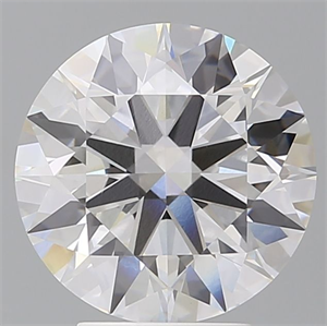 Picture of Lab Grown Diamond 4.08 Carats, Round with Ideal Cut, E Color, VVS2 Clarity and Certified by IGI