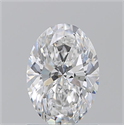 Natural Diamond 1.20 Carats, Oval with  Cut, D Color, SI1 Clarity and Certified by GIA