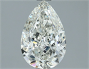 Natural Diamond 1.30 Carats, Pear with  Cut, H Color, SI1 Clarity and Certified by IGI
