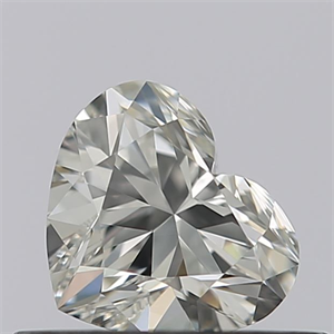 Picture of Natural Diamond 0.43 Carats, Heart with  Cut, H Color, VVS1 Clarity and Certified by GIA