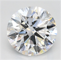 Lab Grown Diamond 3.68 Carats, Round with Excellent Cut, D Color, VVS1 Clarity and Certified by GIA