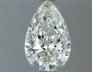 Picture of Natural Diamond 1.00 Carats, Pear with  Cut, I Color, SI1 Clarity and Certified by IGI