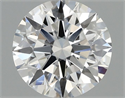 Lab Grown Diamond 1.10 Carats, Round with Ideal Cut, D Color, VVS2 Clarity and Certified by IGI