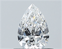 Natural Diamond 0.40 Carats, Pear with  Cut, E Color, VVS1 Clarity and Certified by GIA