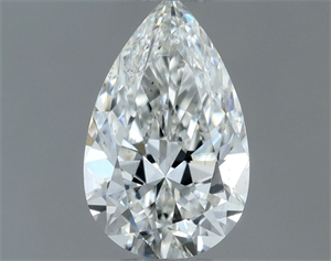 Picture of Natural Diamond 0.50 Carats, Pear with  Cut, G Color, SI1 Clarity and Certified by GIA