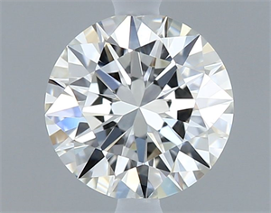 Picture of Natural Diamond 0.52 Carats, Round with Excellent Cut, H Color, VVS1 Clarity and Certified by GIA