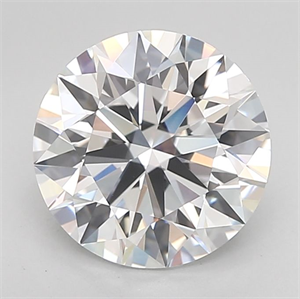 Picture of Lab Grown Diamond 2.86 Carats, Round with Ideal Cut, D Color, IF Clarity and Certified by IGI