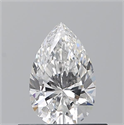Diamante Natural 0.50 quilates, De pera , Color E, claridad SI1 y certificado GIA