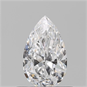 Natural Diamond 0.50 Carats, Pear with  Cut, D Color, VS1 Clarity and Certified by GIA
