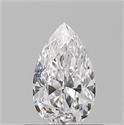 Natural Diamond 0.50 Carats, Pear with  Cut, D Color, VS1 Clarity and Certified by GIA