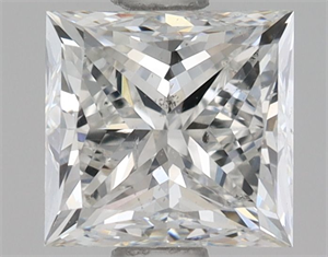 Picture of Natural Diamond 0.90 Carats, Princess with  Cut, G Color, SI2 Clarity and Certified by GIA